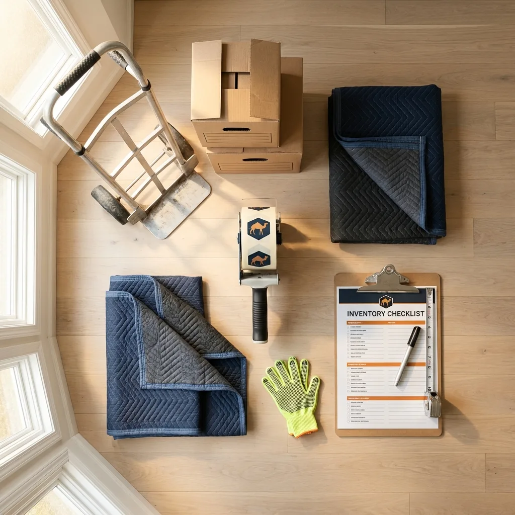 Professional moving supplies and packing materials layout for Walford residential relocations